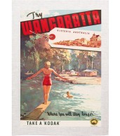 Wangaratta Vintage Advertising Tea Towel